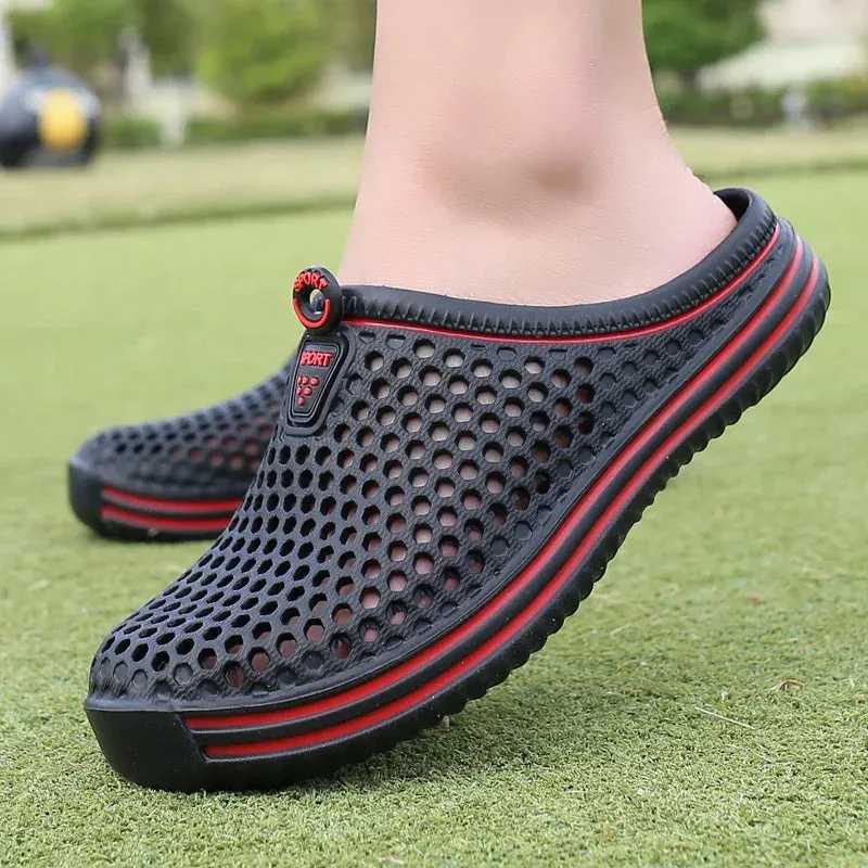 2024 New Men Summer Slippers High Quality Non Slip Beach Shoes For Women Breathable Couples Fashion Comfortable Garden Shoes