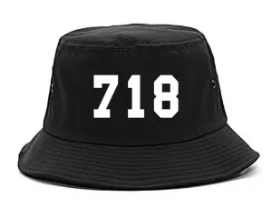 718 New York Area Code Bucket Hat