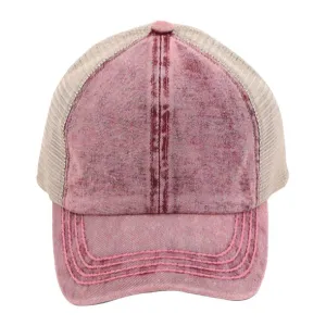 C.C PonyCap Criss-Cross Stonewash