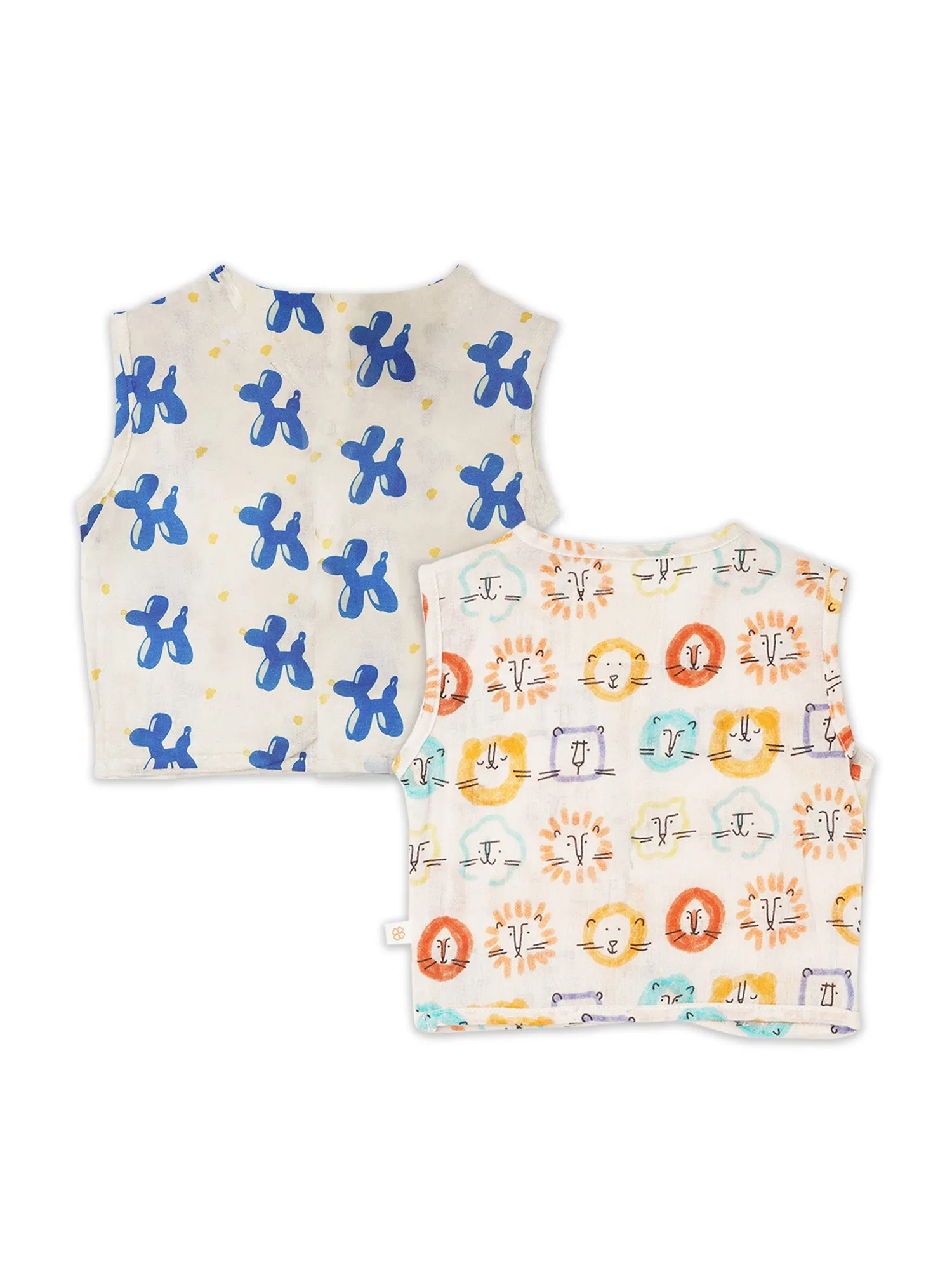 Cherished Friends - Baby Muslin Jhabla - Pack of 2