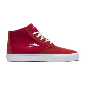 Lakai Riley 3 High Skate Shoe - Red Suede