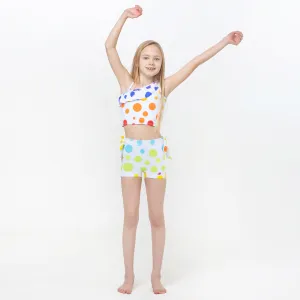 Multicolored Dots Waterfall Cove Tankini