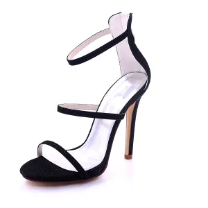 Women's Mesh Stiletto Heel Pumps With Hollow-out Wedding Shoes Bridal Shoes